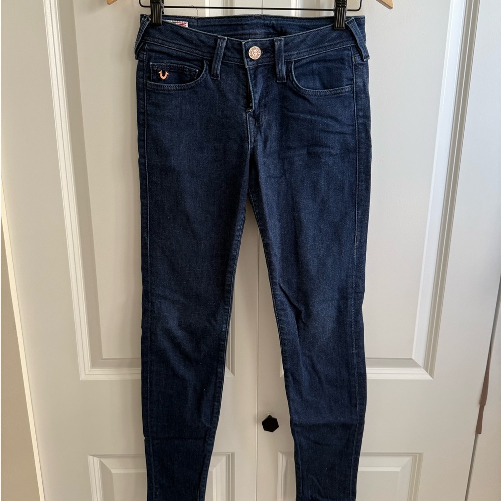 True Religion Blue Skinny Jeans Low-Rise